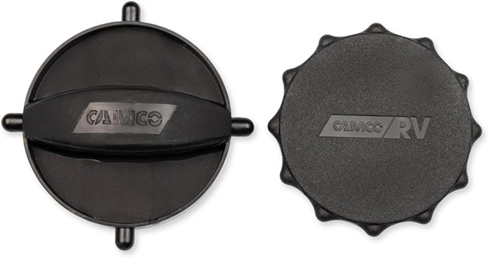 Camco Rhino Flex Cap Bayonet and Elbow Cap - Seals Both Ends of Your Sewer Hose to Form a Odor Tight Connection While Storing (2 Pack) (39753)
