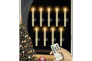 Strg Flameless Taper Candles with Remote Timer