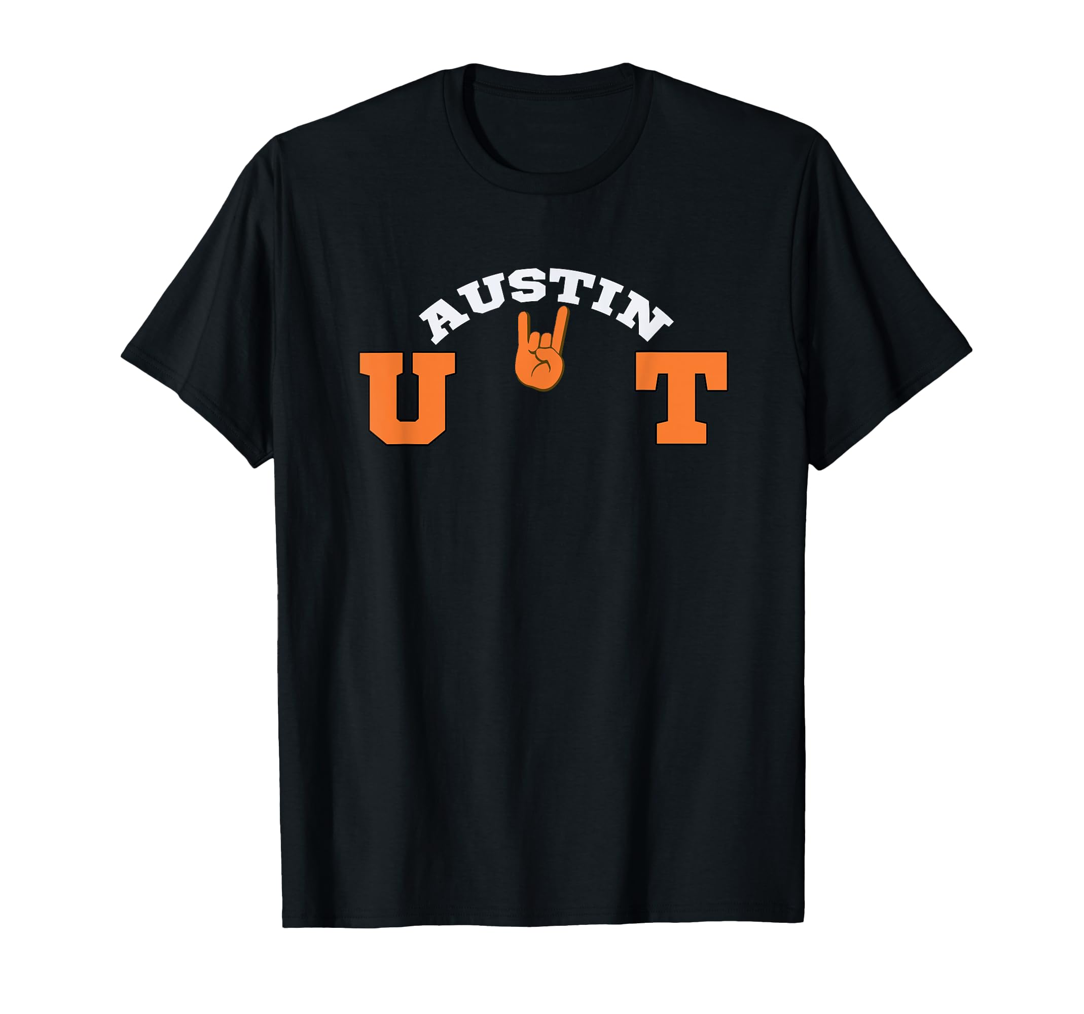 UT Austin Game Day Apparel Unisex-Adults Workout T-Shirt Black Small Classic Fit Crew Neck Short Sleeve