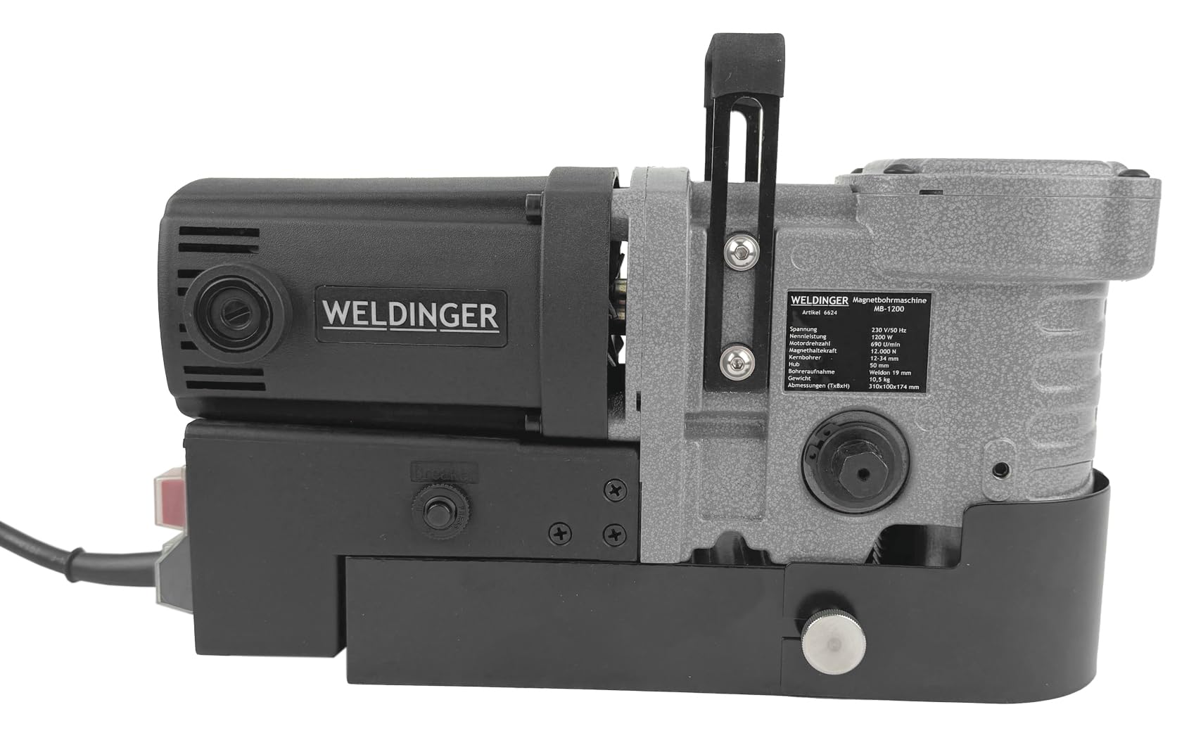 1200 W Magnetbohrmaschine MB-23 - Elektro-Tischbohrgerät Für