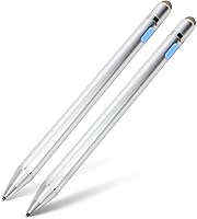 Vista 2 de BoxWave Stylus Pen Compatible with Contixo V9 (7 in) - AccuPoint Active Stylus (2-Pack), Electronic Stylus with Ultra Fine Tip - Metallic Silver