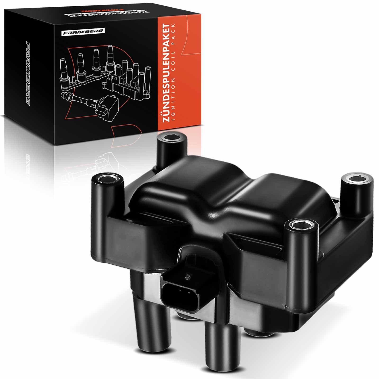 Frankberg Bobine di accensione Benzina Compatibile con Fiesta V JD JH 1.4L C-Max DM2 1.6L Fiesta V JD JH 1.2L Fusion JU 1.4L B-Max JK 1.6L Replace# 1350567