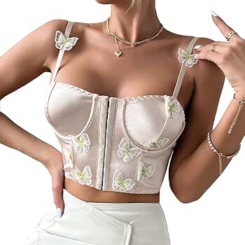 トップス WILLFULLY lace cropped bustier cami Amazon.com: YADMISU Women's Lace Up Cami Corset Tops Cold