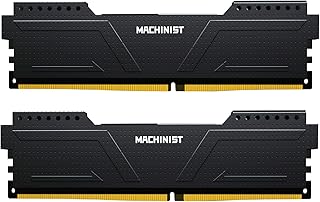 MACHINIST Kit de RAM DDR4 32GB (2x16GB) Memória para jogos 3200MHz UDIMM PC4-25600 CL22-22-22-52 1.2V XMP2.0 Overclocking Módulo de memória de computador desktop 288 pinos PC RAM (Preto)