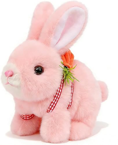 Miniatura 14 de Easfan Juguete de Poni que Camina Peluche Poni Interactivo Eléctrico Juguete de Mascota de Peluche con Sonido Animal de Peluche Regalos de Navidad