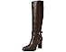 Lauren Ralph Lauren Collins Calfskin Tall Boots Heel - Front View