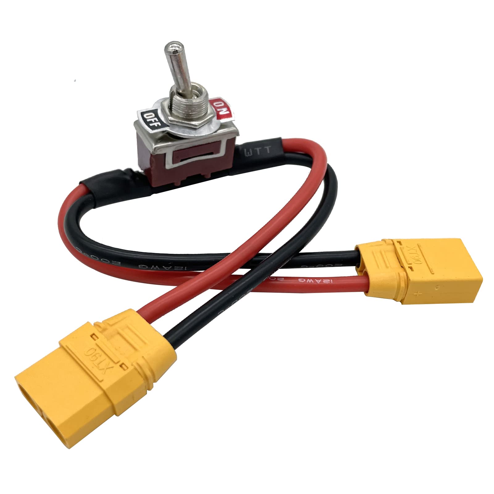 Nuofany Large Current On-Off Electric Power Switch with XT90 XT90H Plug for RC Model Airplane Drone Car ESC Battery