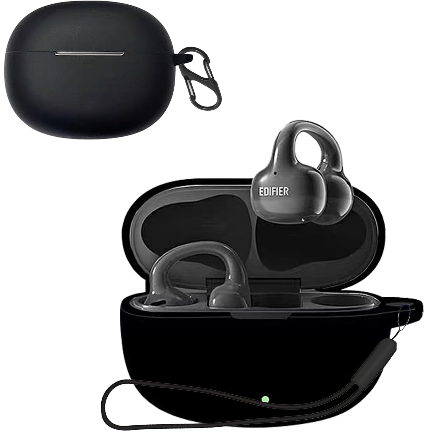 Amazon | For Edifier Comfo Q ケース カバー【HNWEIWEI】 （カラビナ