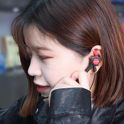 Miniatura 4 de Auriculares de gaming con cable con micrófono desmontable, E-3LUE 0.138in Hifi auricular de juego en la oreja, cancelación de ruido estéreo graves