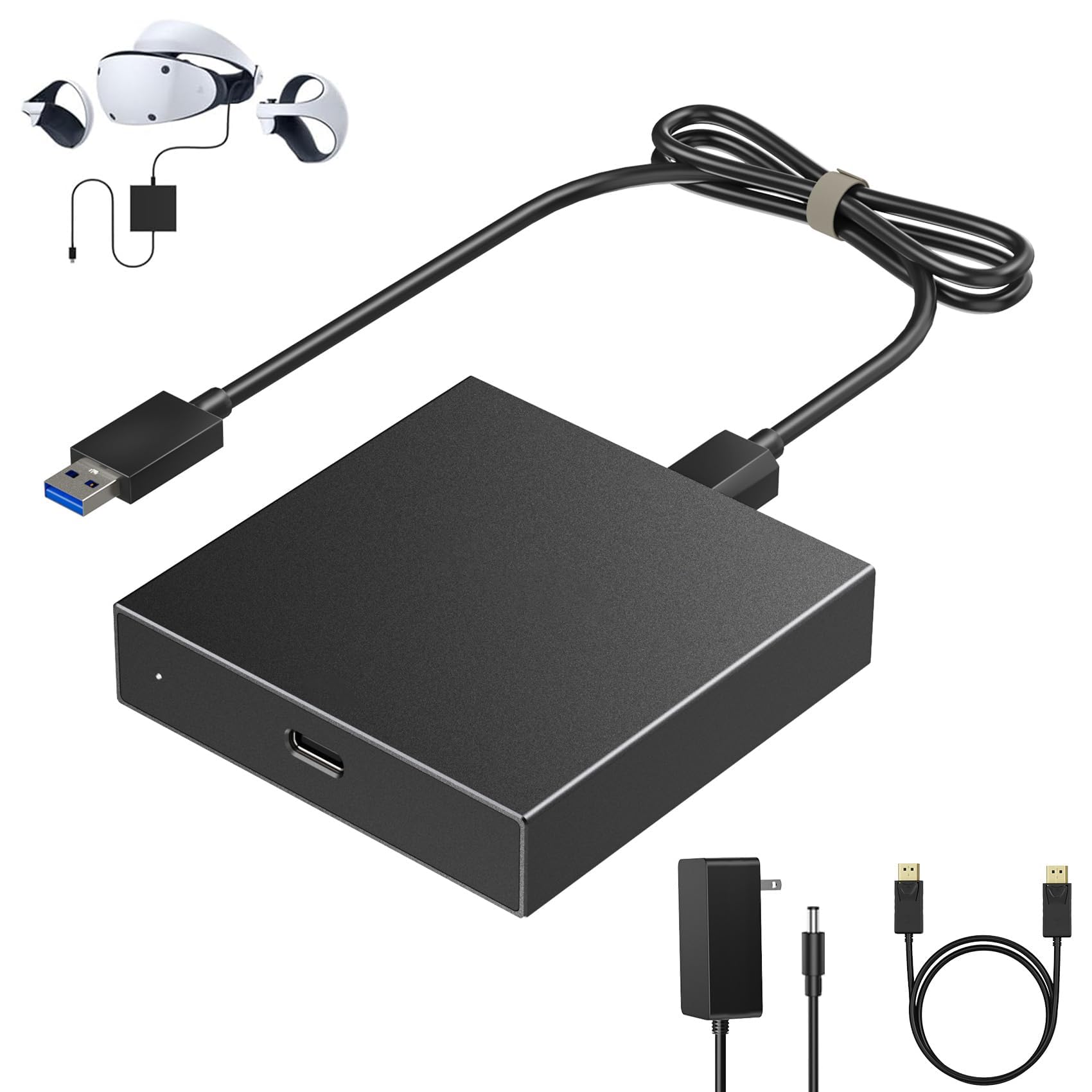 Adattatore PC per cuffie VR2: collega PV2 a PC Windows per SteamVR, conversione stabile del segnale