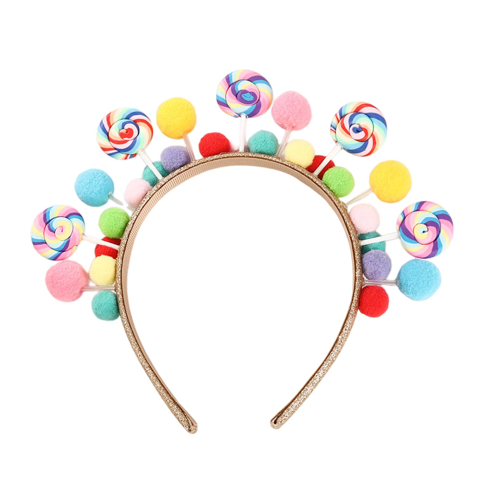 YUXITA Cartoon Candy Plan Hair Clip Females Soft Headpiece With Acrylic Beads Safe Youth Accessories