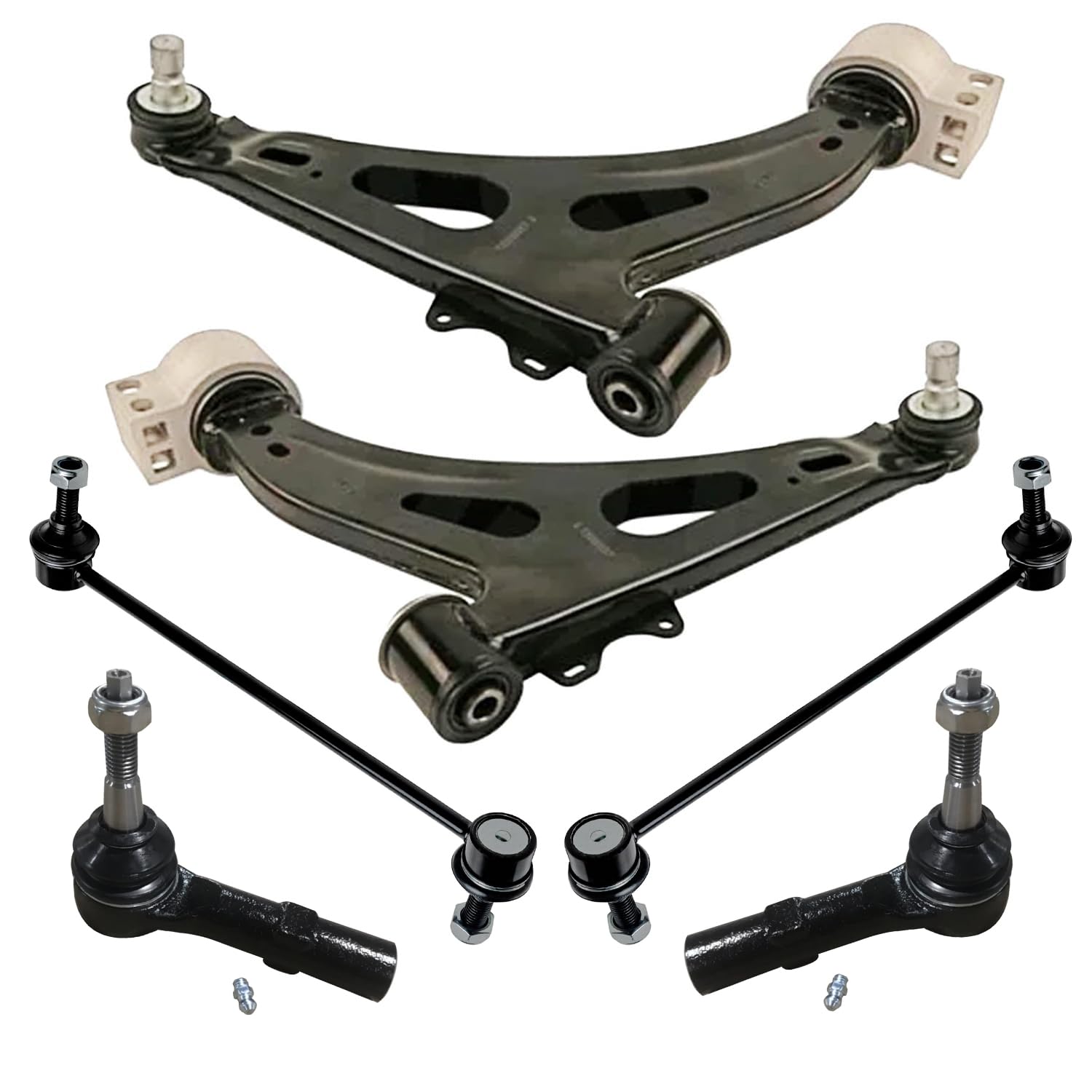 Detroit Axle - 8pc Front End Control Arms Kit for 2014-2019