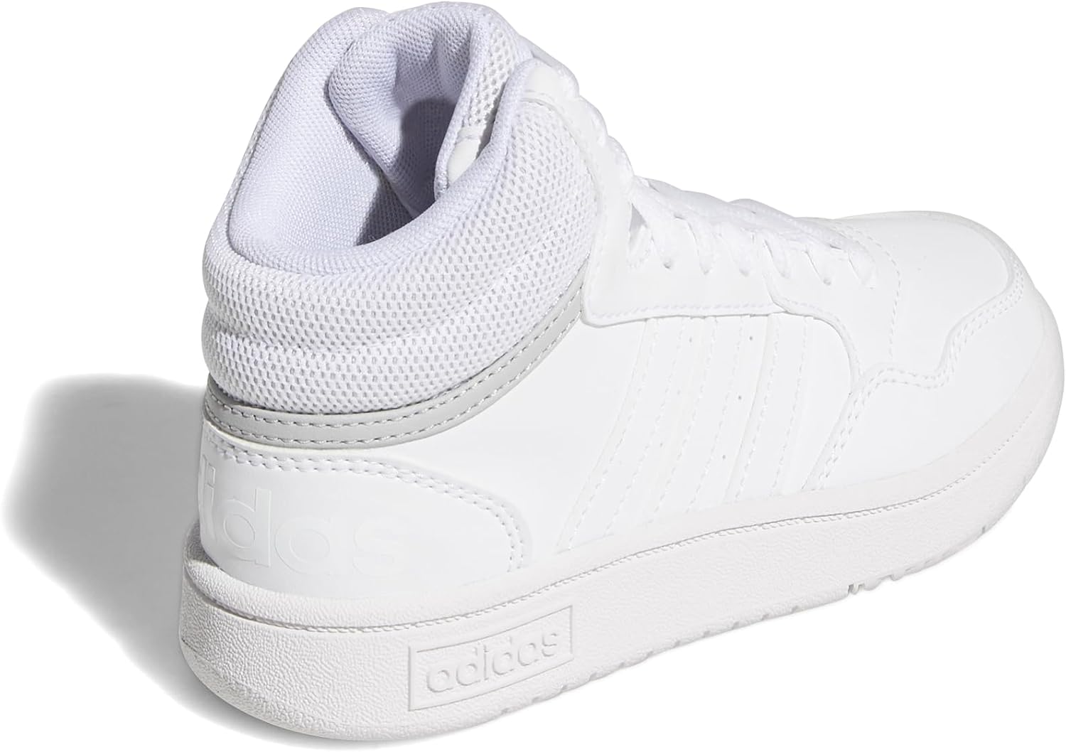 adidas - Unisex Kids Basketball Shoes, Cloud White Cloud White Grey Two, 28 EU