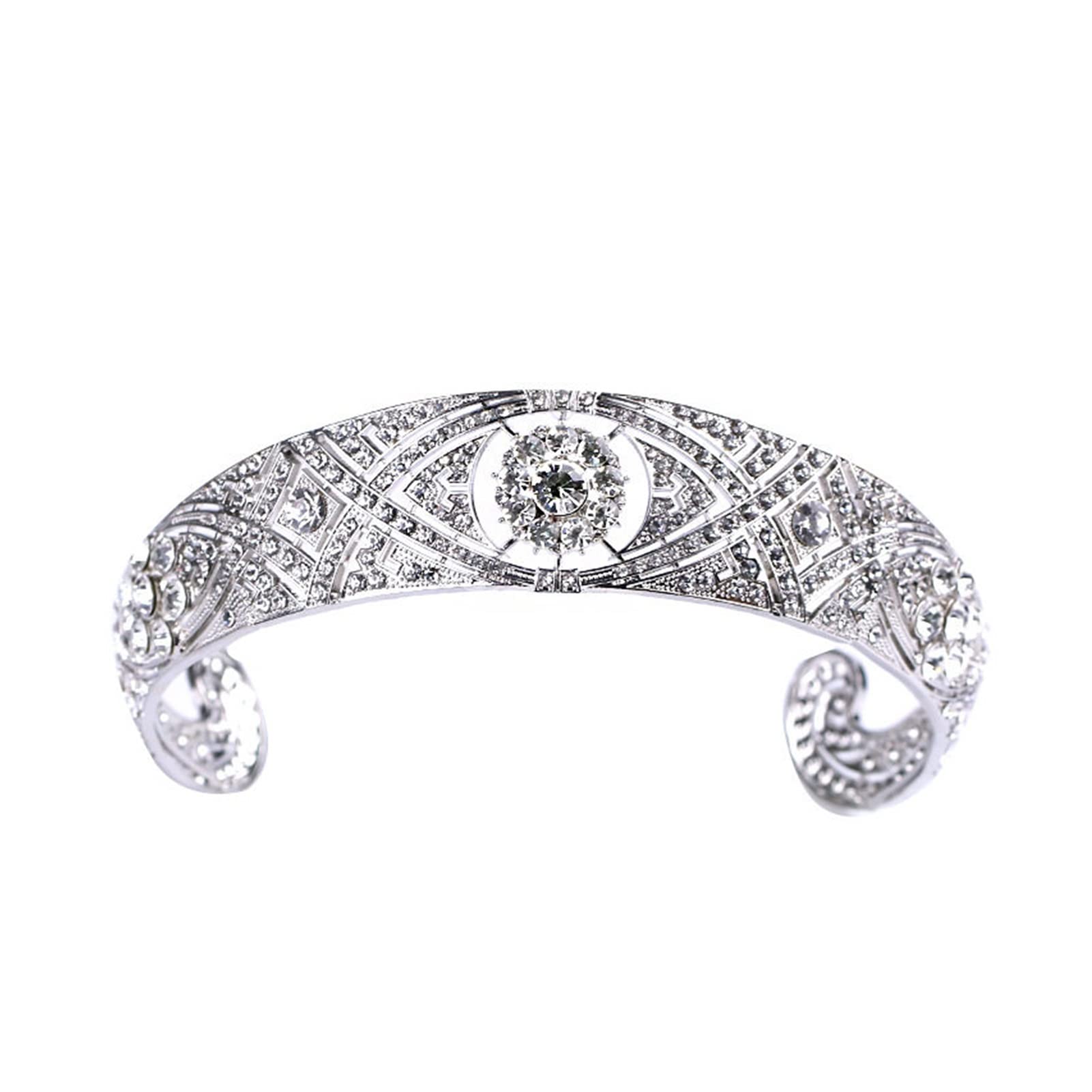 Tiara de novia corona de princesa y diadema para mujer boda 6