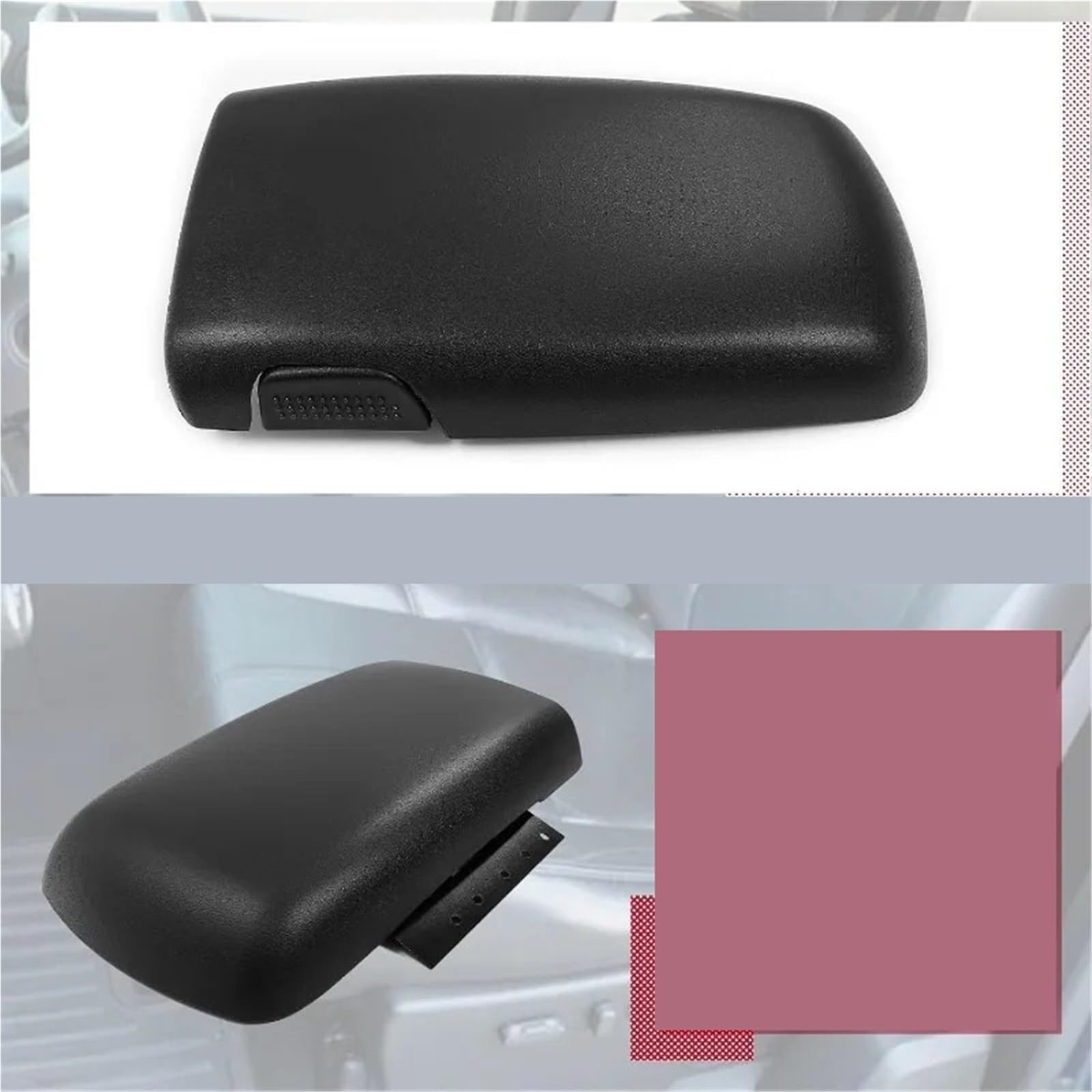 Per Camaro Per Pontiac Per Firebird 1997-2002: coperchio della console centrale in plastica nera di ricambio per bracciolo 10421355(Black)