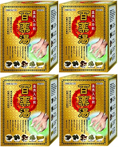 【まとめ買い】百薬湯 薬用入浴剤 温浴効果を高める生薬のきざみを配合 30g×10包 (医薬部外品)×4個