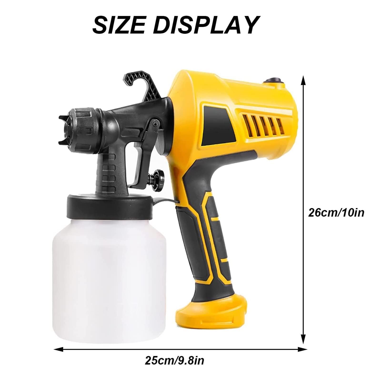 Pistola Pulverizadora De Chocolate De 500 W, Kit De Pistola Pulverizadora para Decoración De Pasteles, Flujo Ajustable/3 Modos De Pulverización, Extraíble, para Decorar Pasteles,Orange