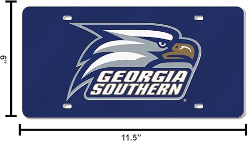 Miniatura 656 de Rico Industries Placa de matrícula de metal con incrustaciones láser de Florida Gators de la NCAA plateado,Alternativo,Negro -,Negro/Plata,Azul,azul