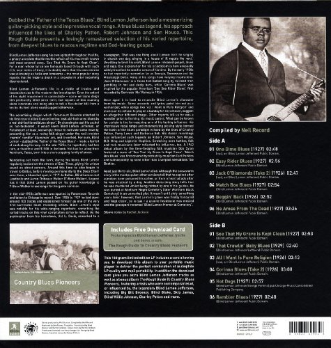 Rough Guide to Blind Lemon Jefferson [Disco de Vinil]