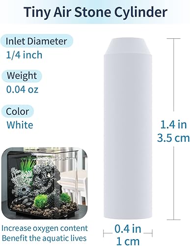 Miniatura 2 de Pawfly Acuario - Burbujeador de piedra de aire de repuesto para acuario para tanque de flujo de tubo clásico específico y Life Fish Tanks Mini