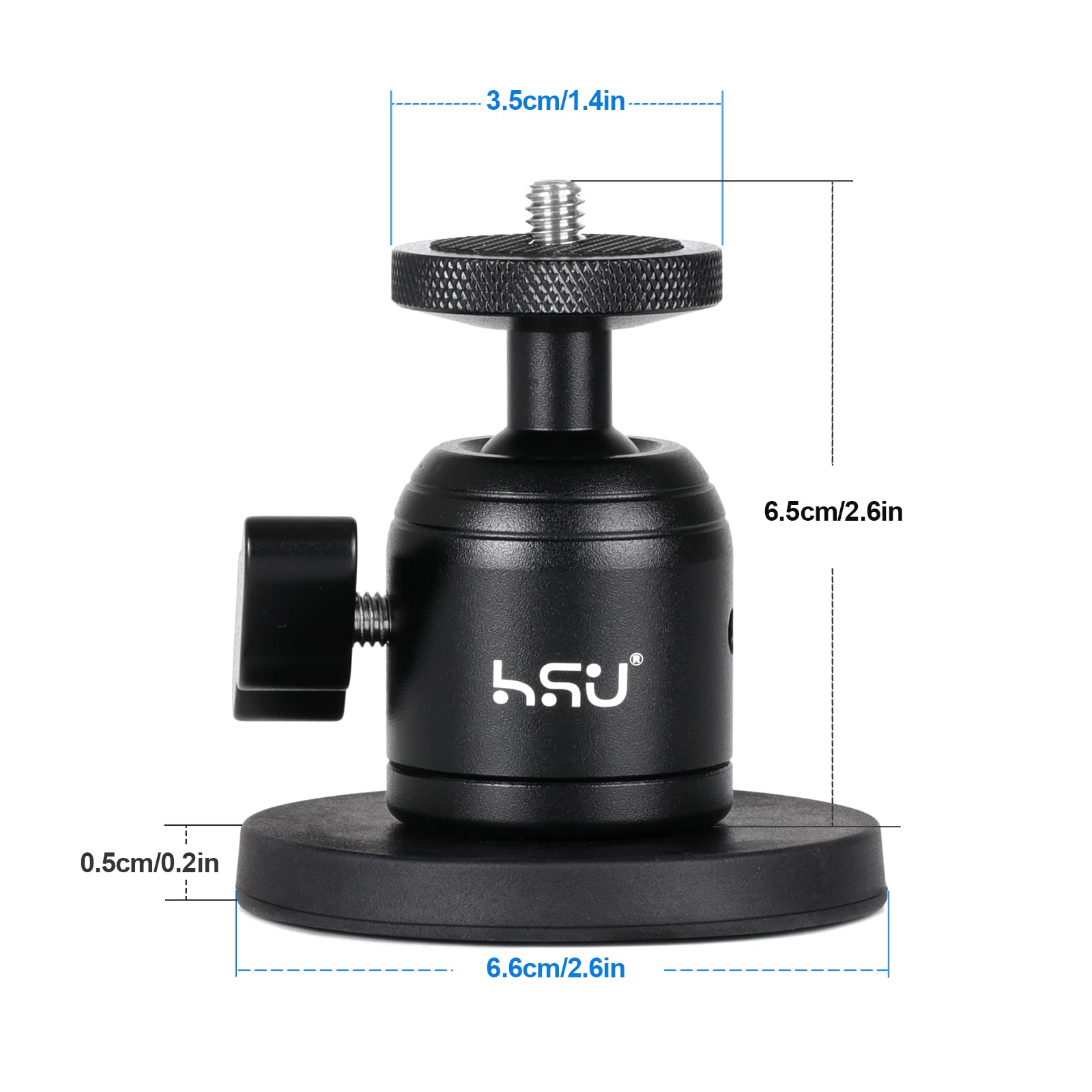 Amazon.co.jp: HSU 雲台 マグネット カメラマウント 磁気スタンド 360