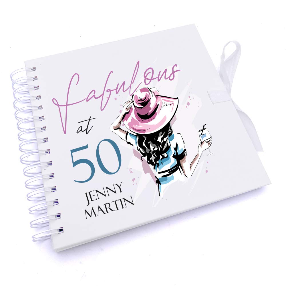 Personalised Fabulous Birthday Scrapbook Photo album Or Guest Book 18th, 21st, 30th, 40th