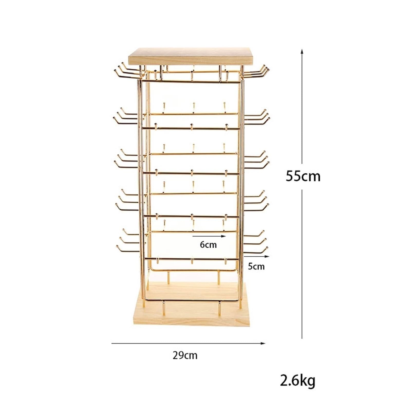 Armoires Spinning Iron Organizer Multi-Tier Earring Holder