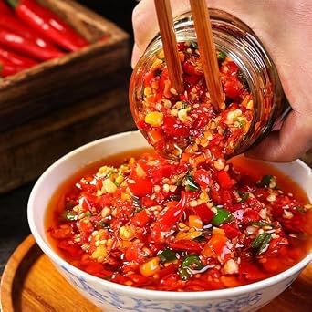 Hunan Special Chili Sauce,Hot Sauce,Crispy Spicy Gongcai,Seasonings,Mala Latiao,Dipping Sauce,Crisp Cucumber,Instant Pickles,Side Dishes,Delicious Chinese Snack Gifts (Chili sauce,2cans)
