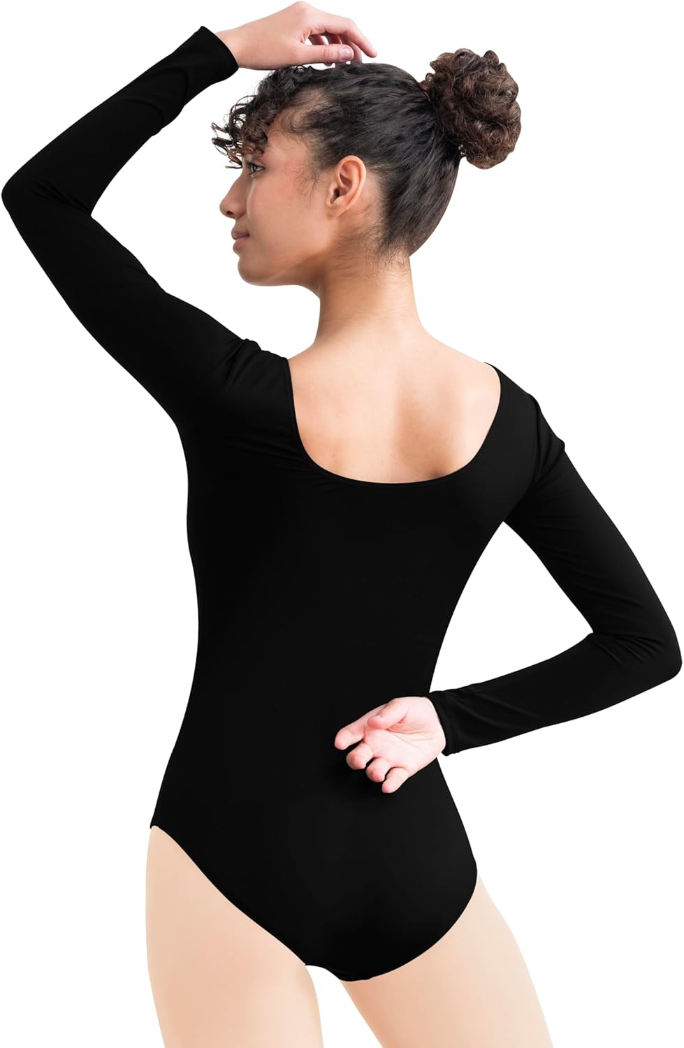 Women Long Sleeve Leotard with tights for Ballet Dance Gymnastics,Full Lining - Image 3