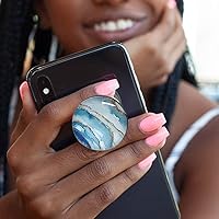 Vista 3 de Soporte de agarre móvil plegable con purpurina de cristal transparente para teléfonos inteligentes y tabletas, accesorio de teléfono celular