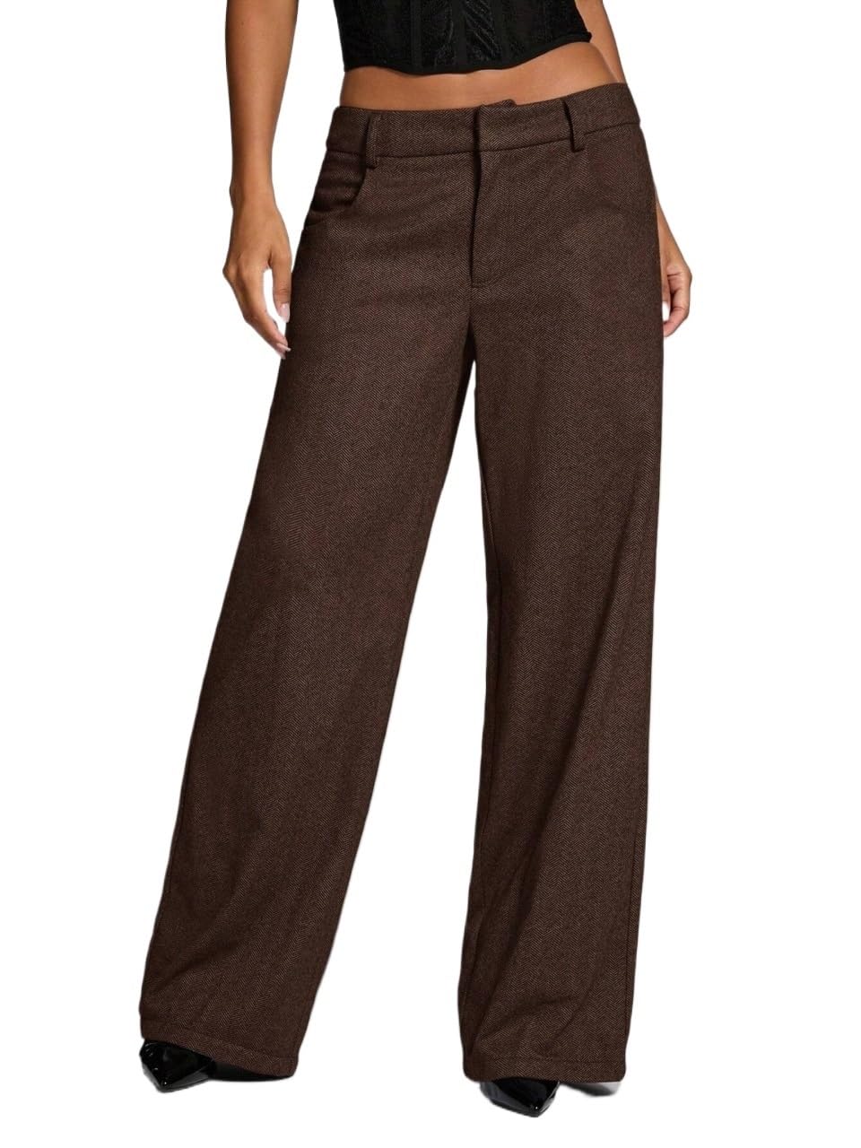 Womens Fall Solid Color Casual Autumn and Winter Pants Trousers