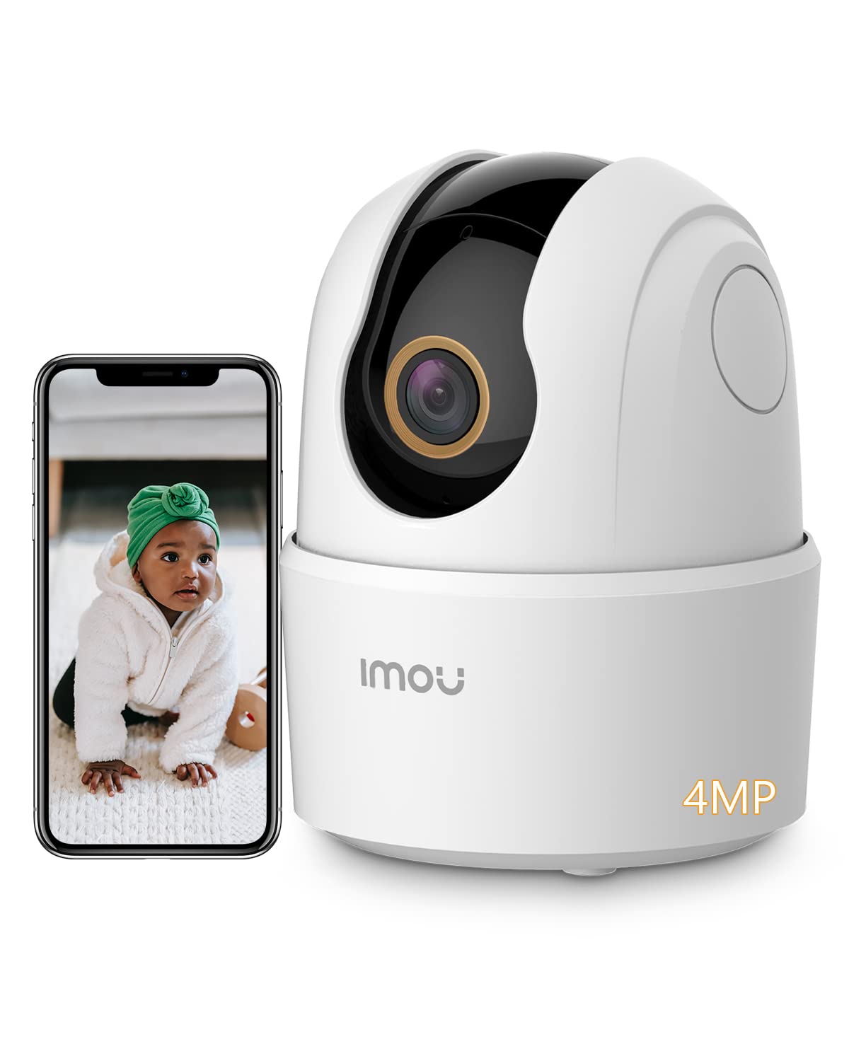 Buy Imou 360 4MP Full HD Security Camera White, Human Detection, Motion