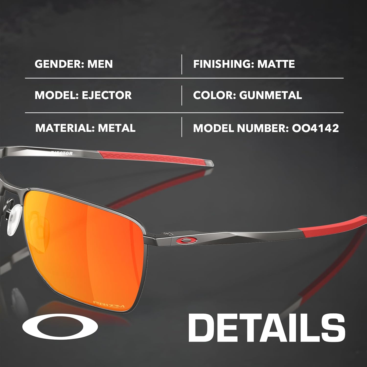 Oakley EJECTOR OO4142 Rectangle Shape Sunglasses With Official Eyewear Kit