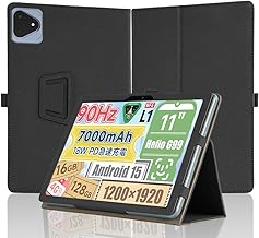 【NSFN】ALLDOCUBE iPlay70E/iPlay60 Pro Protective Case for ALLDOCUBE Tablet 11 Inch 2025, with Hand Strap, Easy to Hold, Stand Function, Multi-Angle Support, Portable, Shockproof, Fall Protection (Black