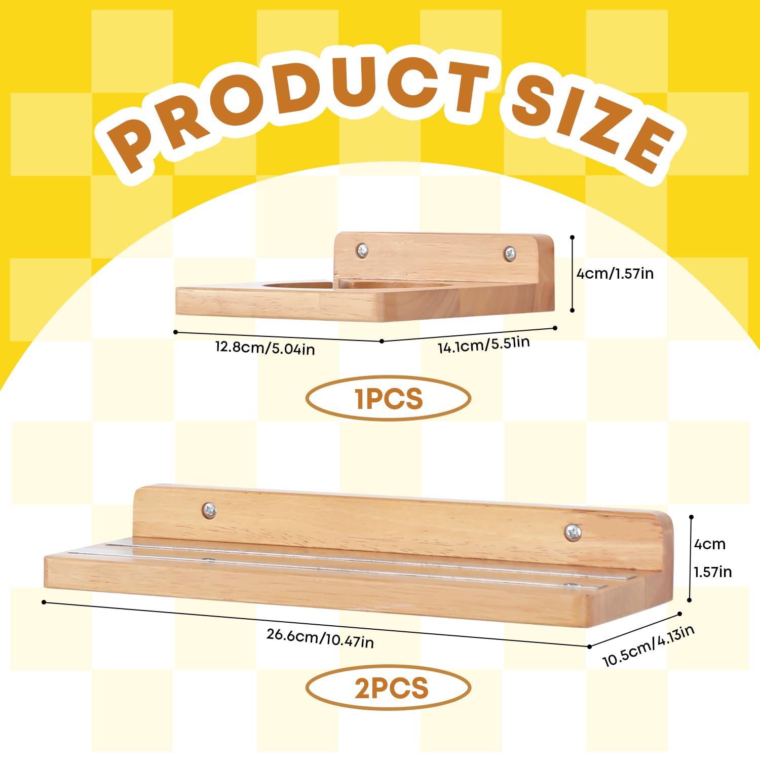 FURAOMEILI for Tonies Figures for Tonies Storage,for Toniebox Starter Shelf,Magnetic Wooden Floating Shelves Compatible with for Tonie Box Player Character for Children Room(Nature Wood) - Image 3