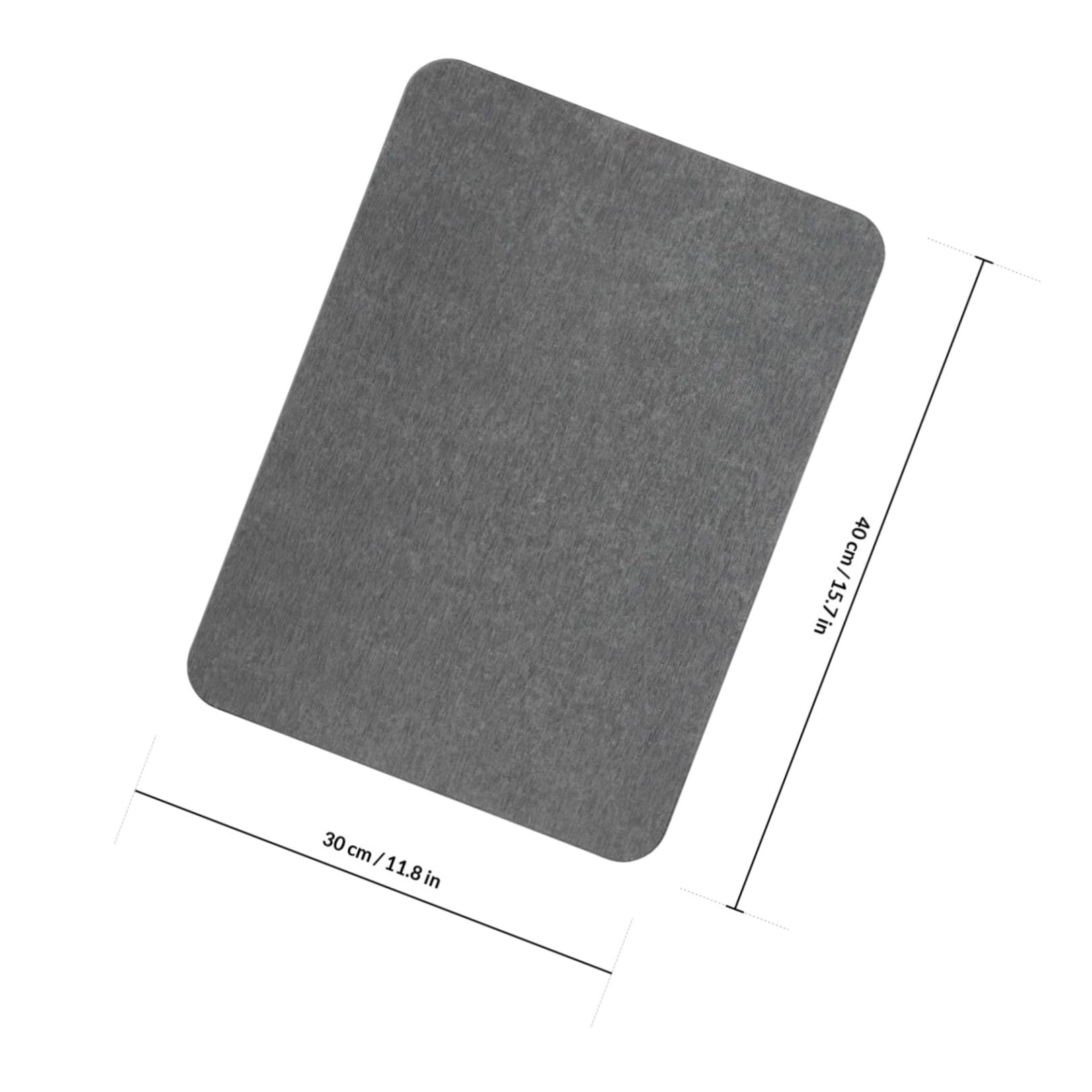 Tappetino 40x30cm Antiscivolo ad Asciugatura Rapida in Terra Diatomacea Morbido e Confortevole Bagno per Cucina e Pavimento Casa