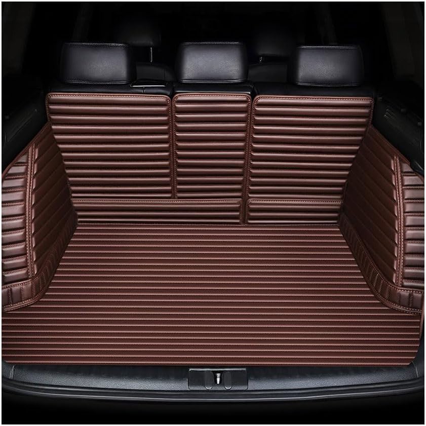 Car Boot Liner Mats for Mercedes-Ben-z B-class W245 2005–2010, Tailored Leather Rear Trunk Carpet Anti-Scratch Non Slip Cargo Tray Protector Pad Accessories,E/Coffee