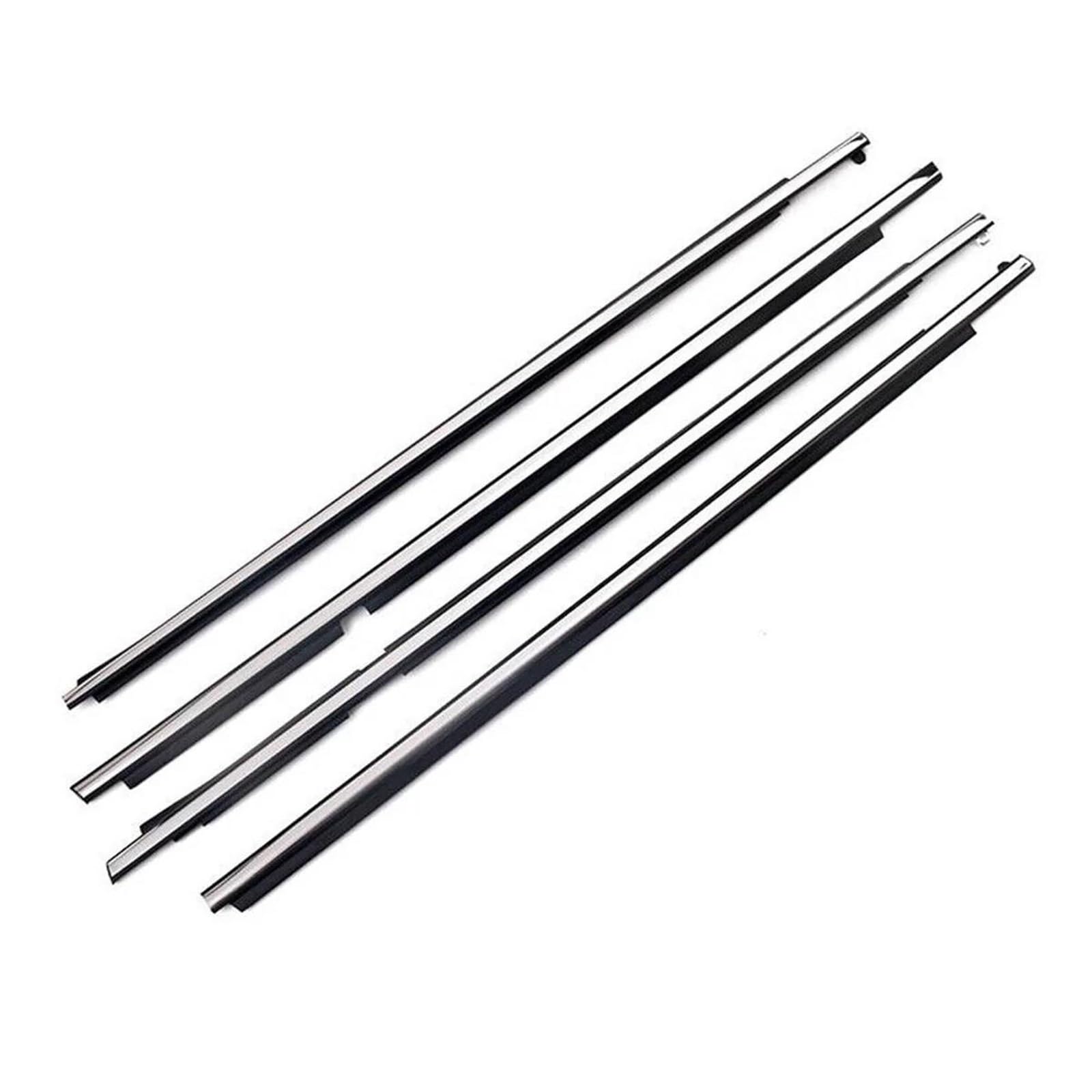 Zcpopknhnz Chrome 4Pcs Outer Windows Rubber Weatherstrip Door Seal Belt For Toyota For Land For Cruiser Lc100 Series 1998-2007(Chrome)