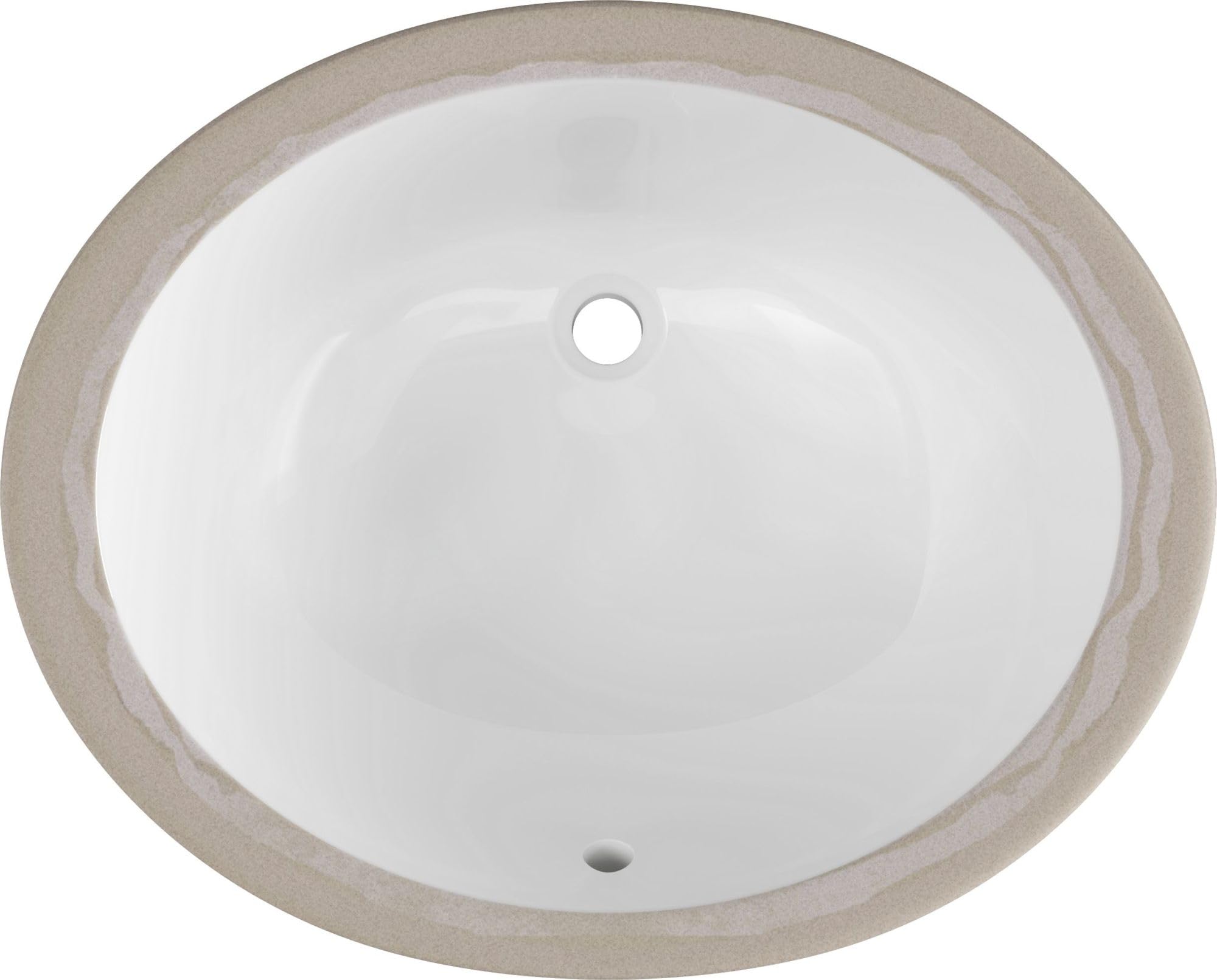 PROFLO PFLT1720D Waschbecken Aus SMC – 50,8 Cm, Weiß, Schalldämmend, Für Küche & Gewerbe