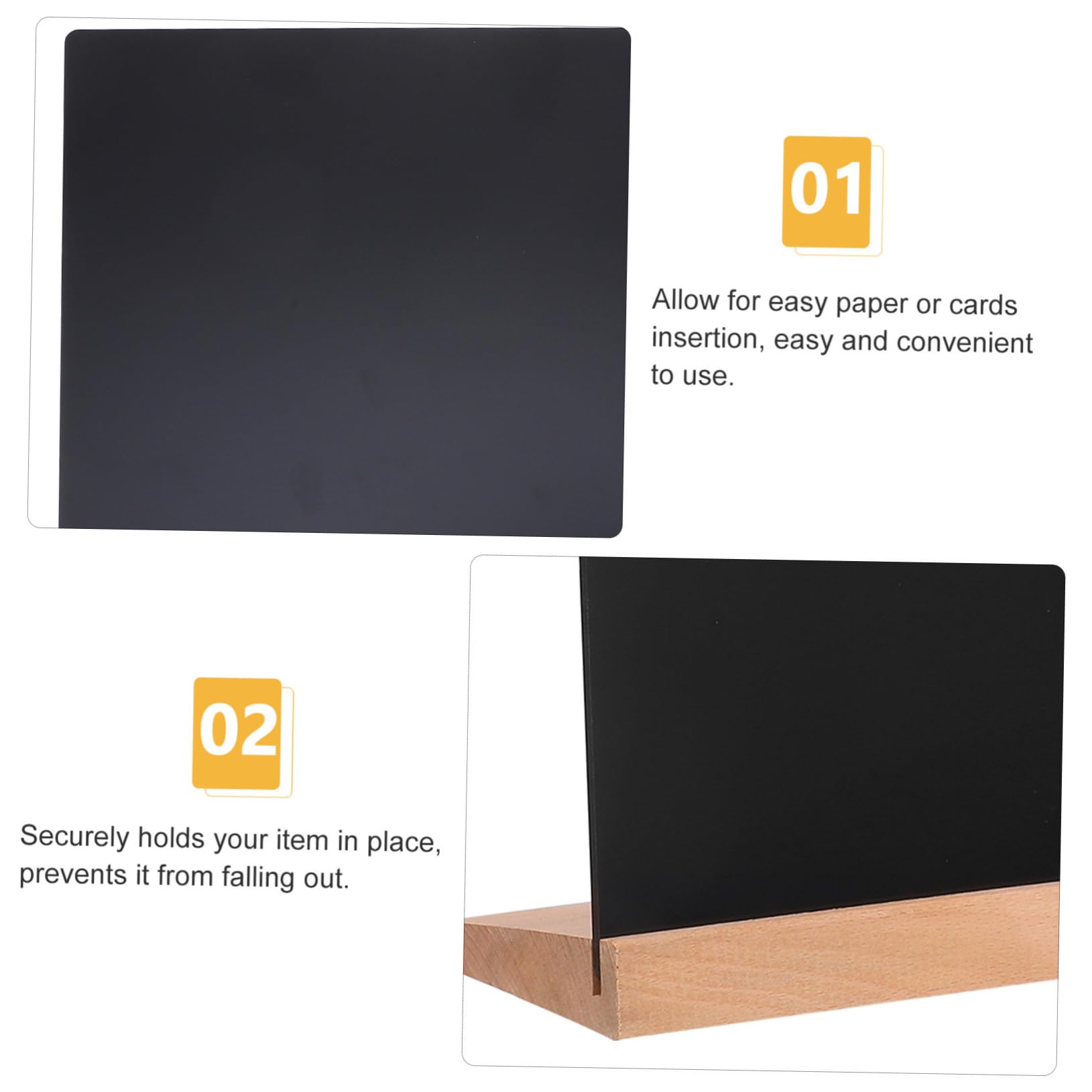 NUOBESTY Kleine Kreidetafel Holz Zum Schreiben Und Bemalen Für Geburtstage Hochzeiten Dekoration Zu Hause Im Büro Und Geschäft