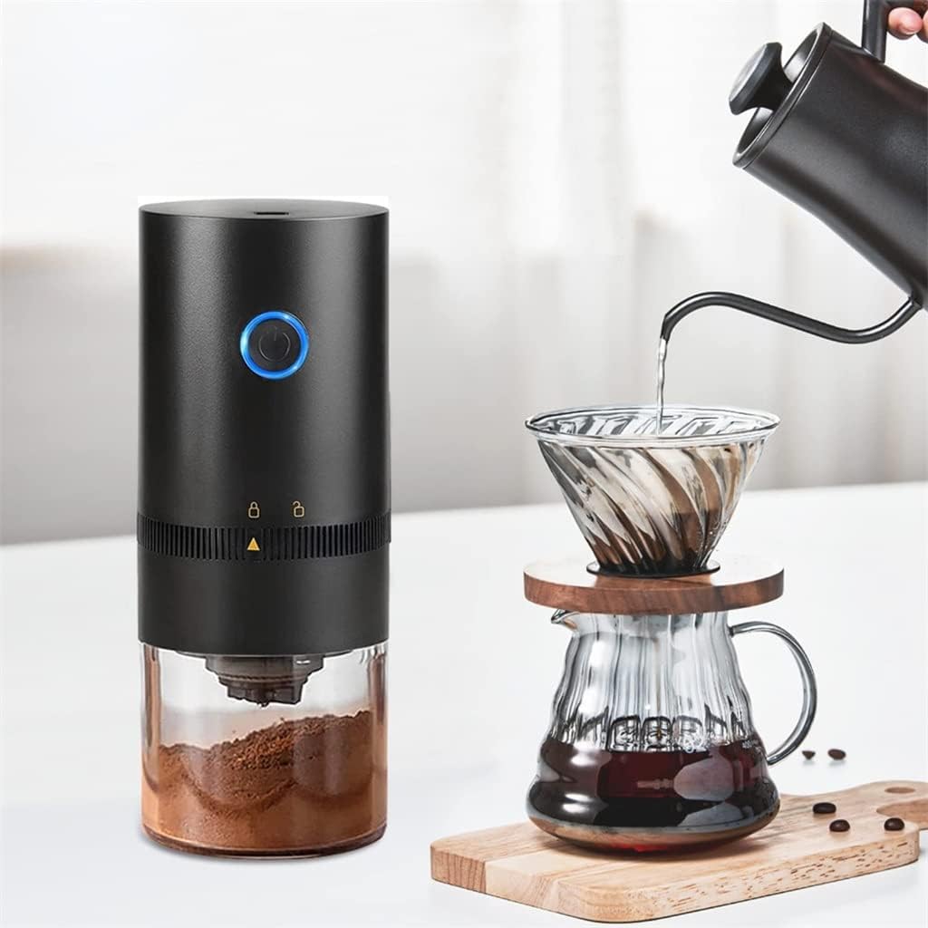 Electric Coffee Grinder Automatic Beans Mill Portable Espresso Machine For Cafe Home Travel(Onecolor)