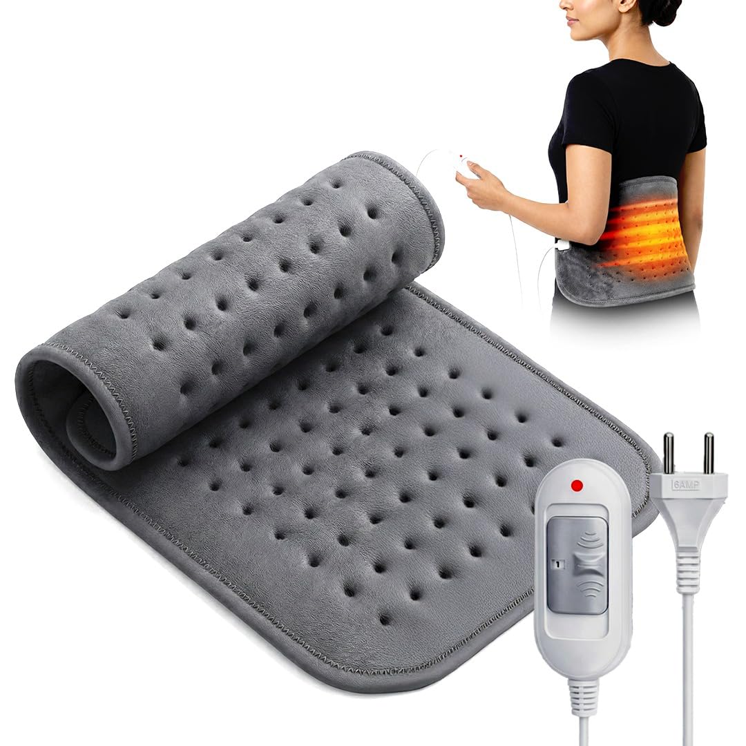 HealthSense Electric Heating Pad for Back Pain & Body Pain Relief | Orthopaedic Heating Pad with 3 Heat Settings | Even Heat Distribution | Flexible & Comfortable Design | Overheat Protection | 1-Year Warranty | Heat-Mate HB 300-image-46