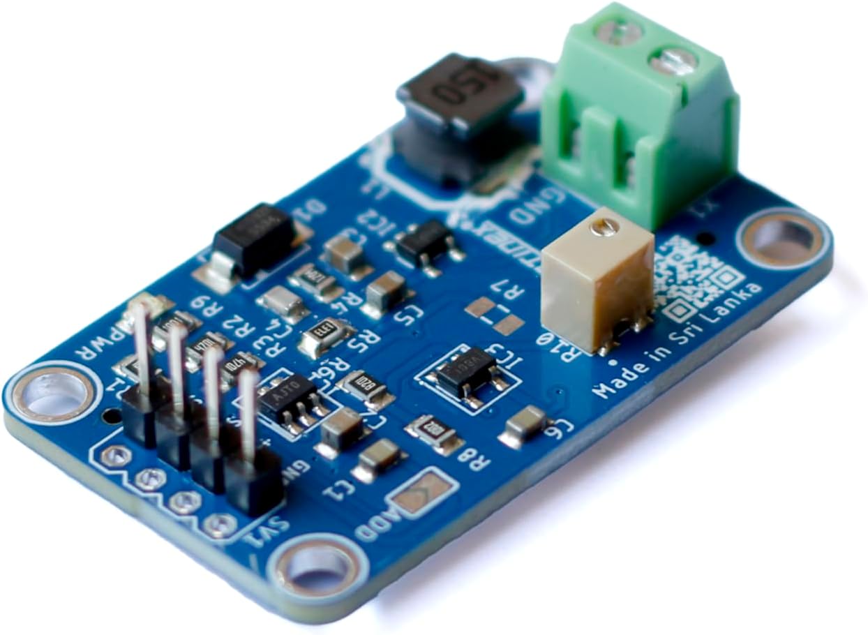 VoltPulse DA1C010BI – 0-10V DAC Module with MCP4725 | 12-Bit I2C Digital to Analog Converter with EEPROM, Boost Converter & Op-Amp | Arduino, Raspberry Pi, PLC, Automation
