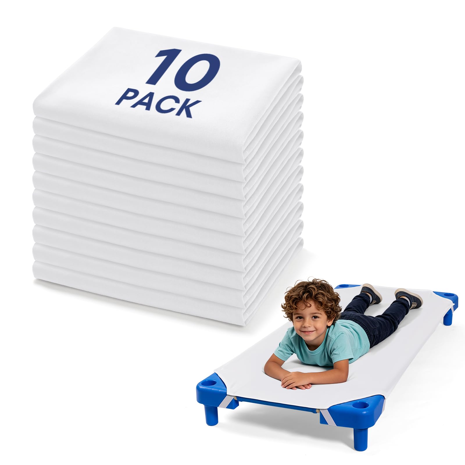 Comfyanno Cot Sheets for Daycare, 10 Pack