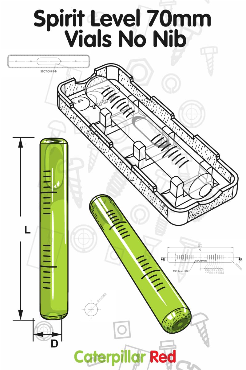 Niveau De Précision En Métal, Flacon De Remplacement Pour Niveau à