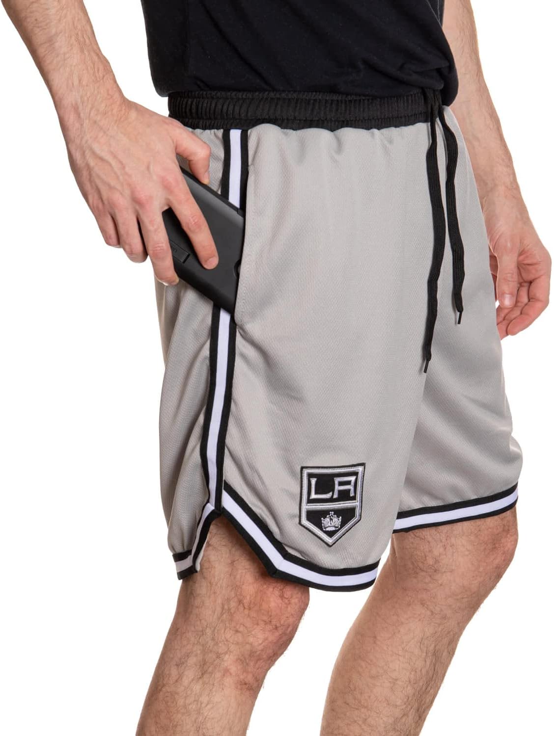 Officially Licensed NHL Men's 2 Tone Air Mesh Shorts Lined with Pockets