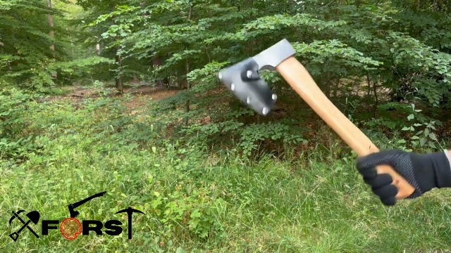 Hache de viking forgée : hache de camping en acier à haute teneur en