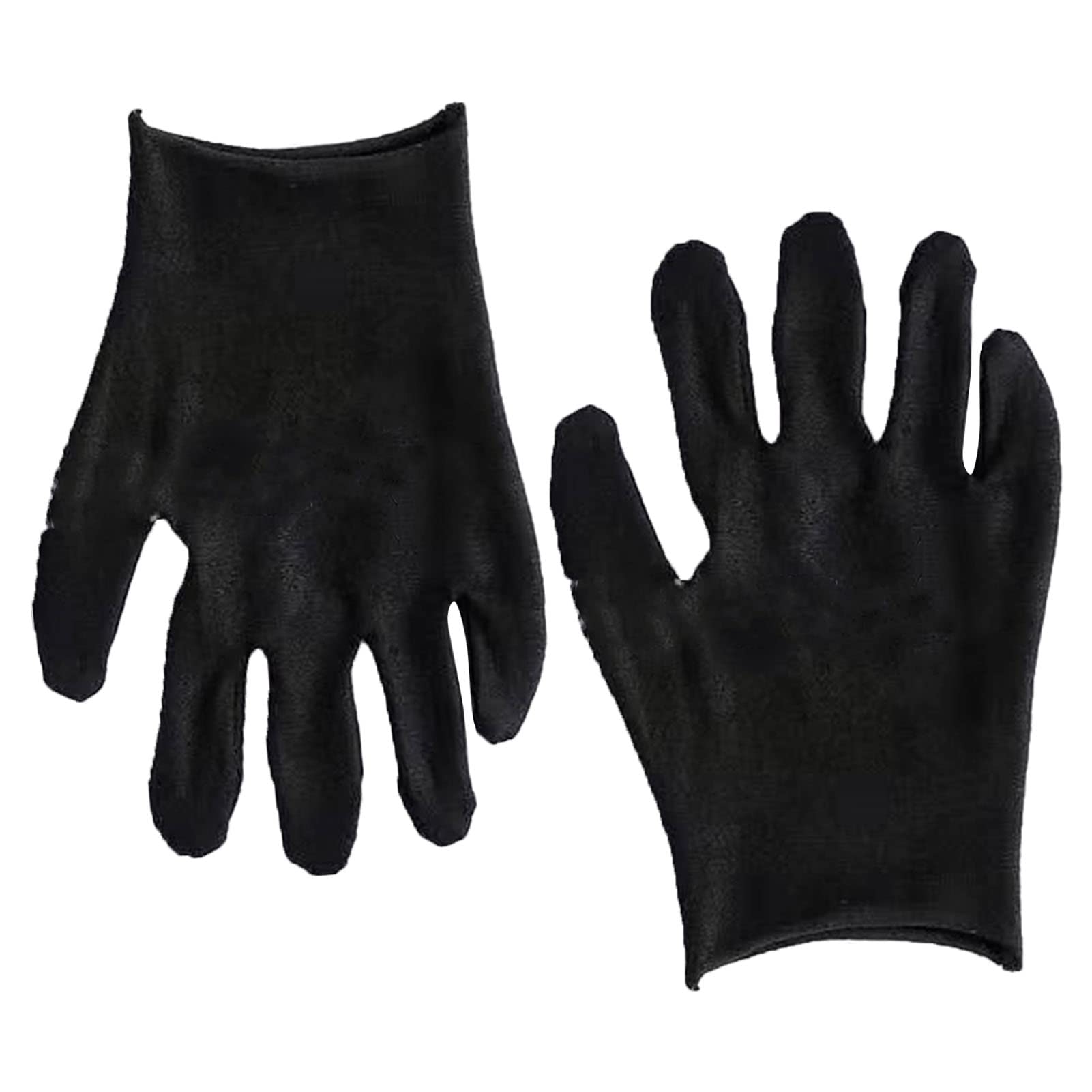 Cotton Gloves Polyester Cotton Thickened Sweat Absorbing Jewelry Gloves for Riding Factory Black 12 Pairs