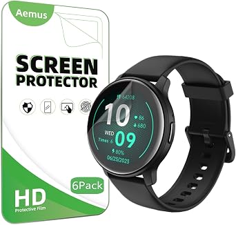 Screen Protector Compatible for Amazfit Active Max Smart Watch 1.5 | (6 Pack) Clear TPU Soft Film