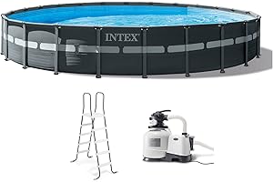 Intex Ultra XTR Deluxe 24-Foot Round Above Ground Pool with 52-Inch Deep Water Capacity